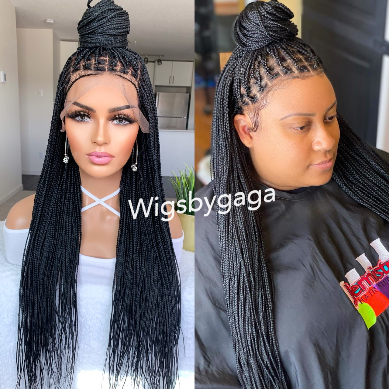 Knotless braids (lace frontal) – Wigsbygaga